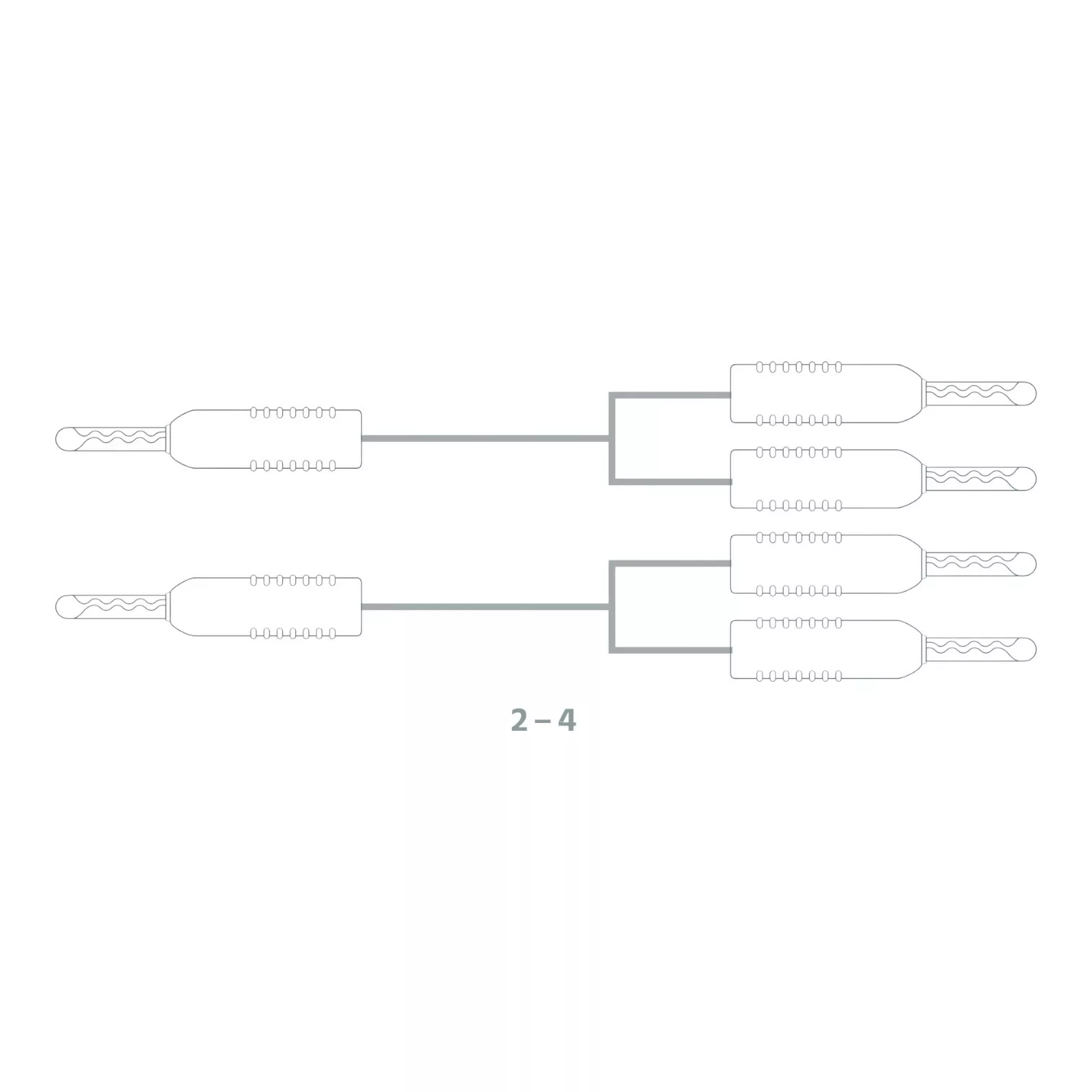 Atlas - Câbles d'enceintes Hi-Fi Bi-câblage 2-4