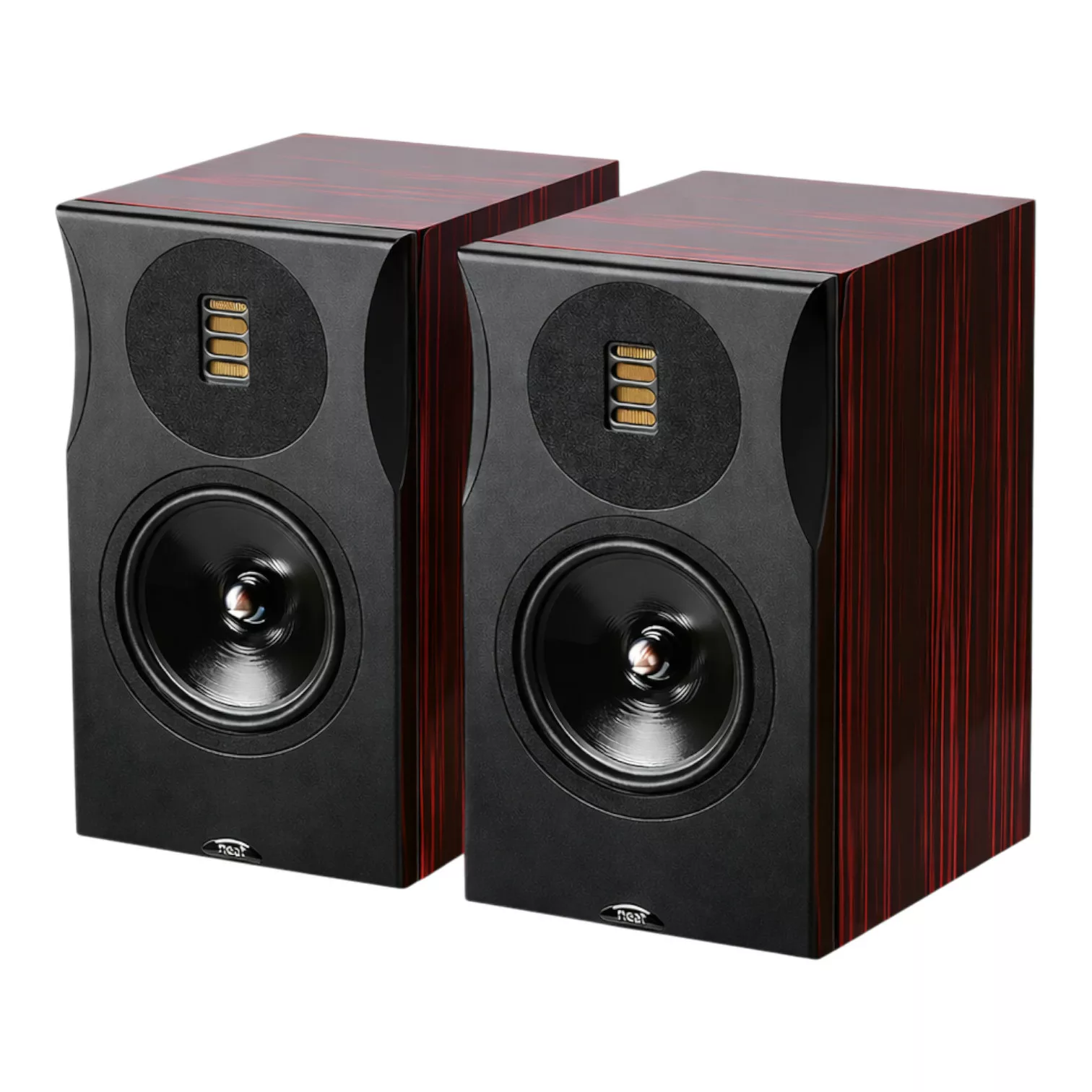 Enceintes bibliothèques Hi-Fi Neat Momentum JS - Rubis Flamme Laqué