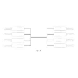 Atlas - Câbles d'enceintes Hi-Fi Bi-câblage 4-4