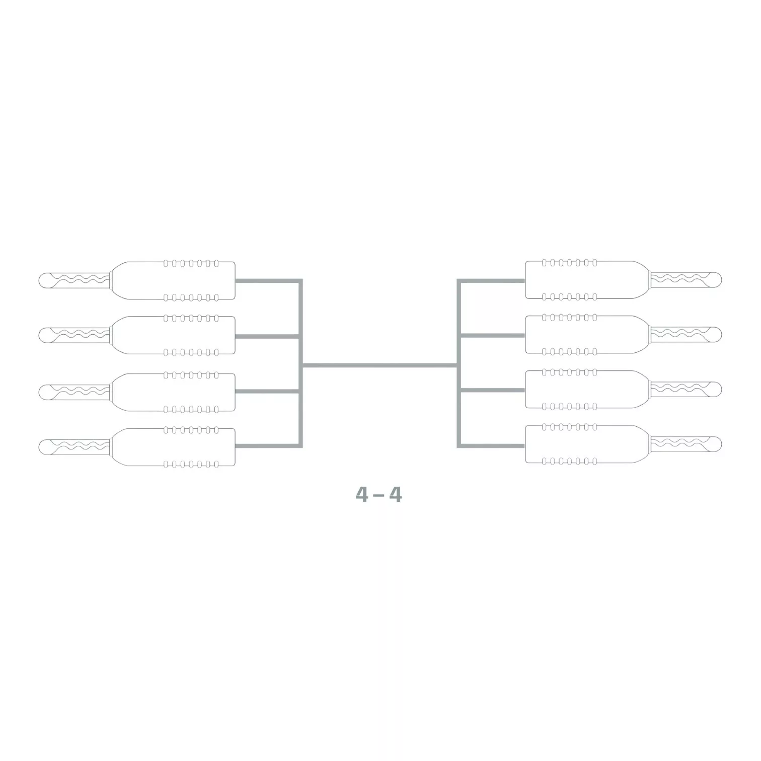 Atlas - Câbles d'enceintes Hi-Fi Bi-câblage 4-4