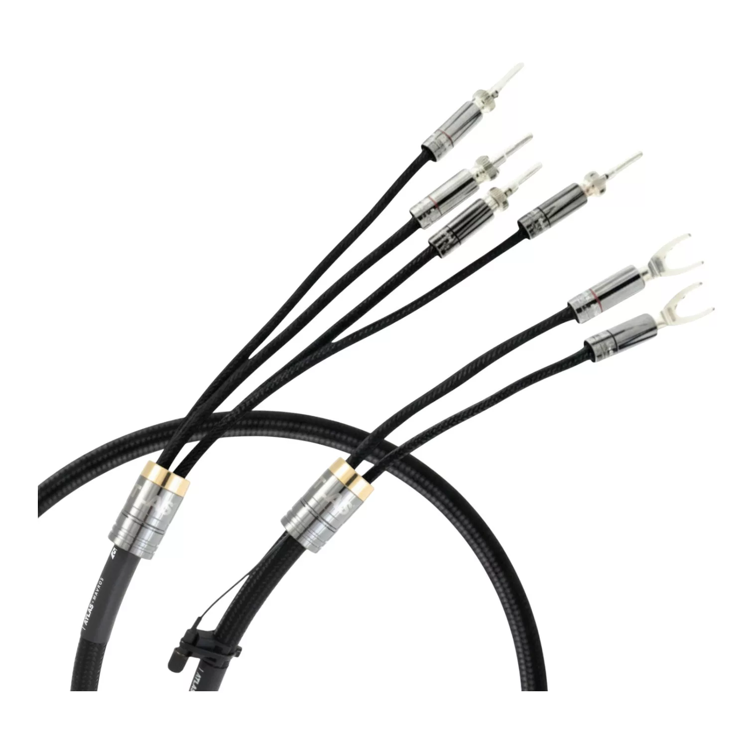 Câbles d'enceintes Hi-Fi Bi-câblage Atlas Cables Mavros Transpose Bi-wire 2-4 Speaker Grun