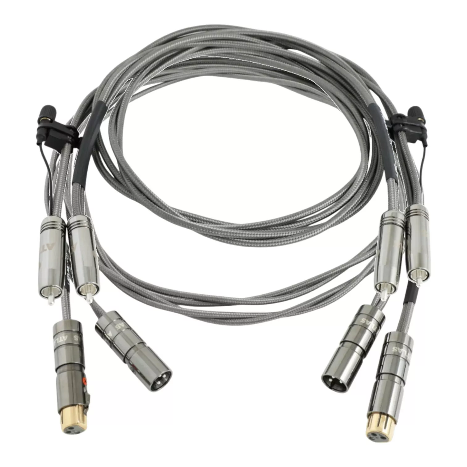 Atlas Cables Ailsa XLR Duo + Ailsa Duo Ultra L RCA Grun
