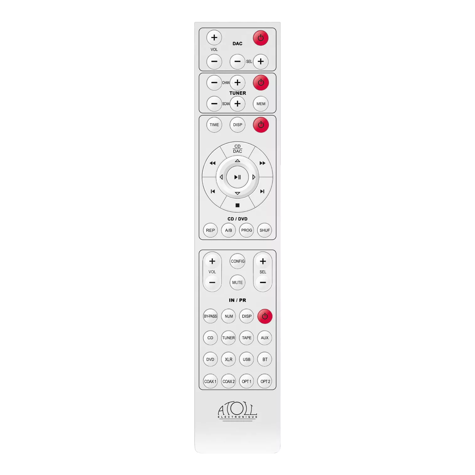 Préamplificateur Hi-Fi Atoll Electronique PR300 EVOLUTION - Télécommande