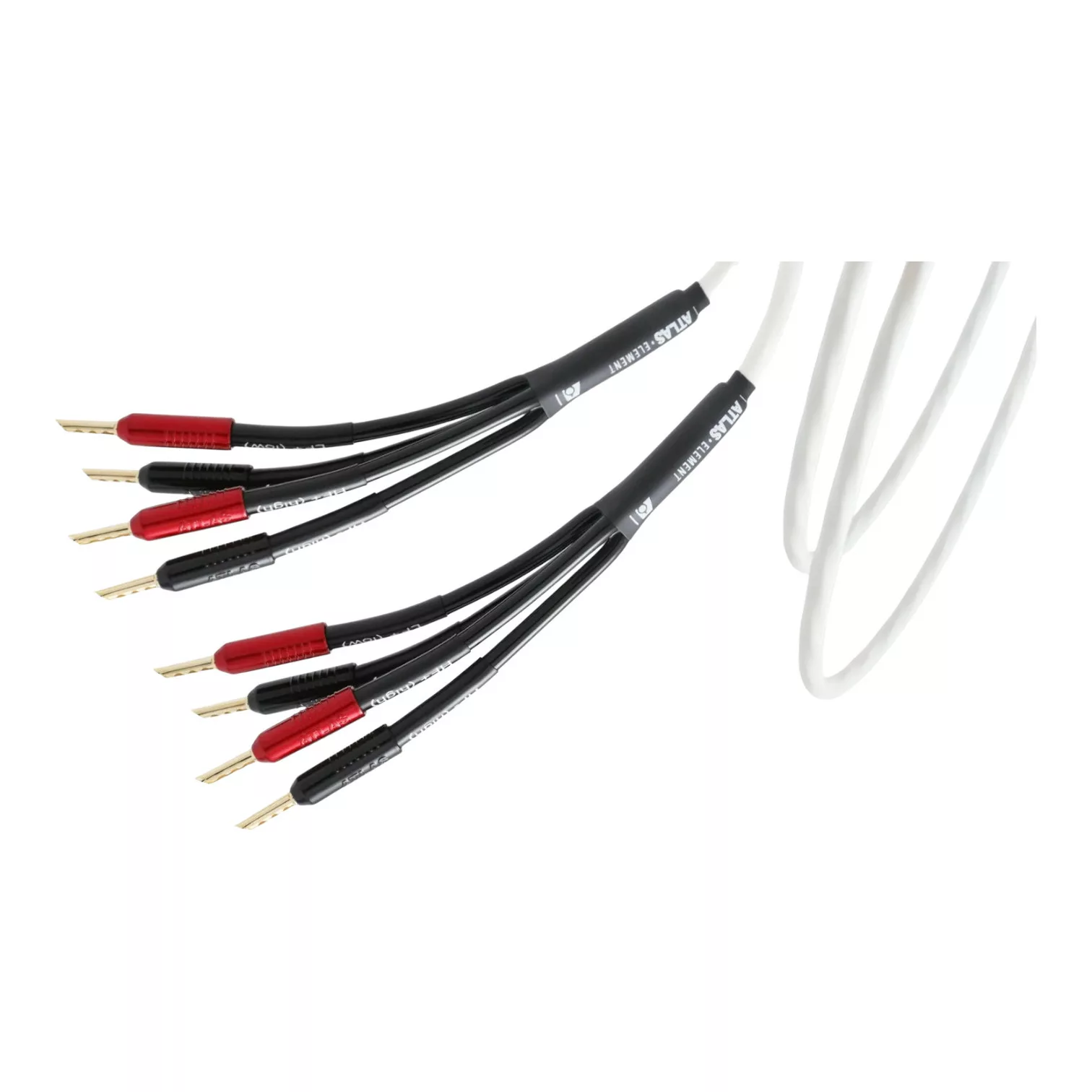 Câbles d'enceintes Hi-Fi Bi-câblage Atlas Cables Element Speaker Bi-wire R1 4-4
